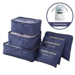 Pakkauskuuutiot, Järjestelijät, Sisälaukut 6-osaa setti + pyykkipussi