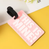 Matkalaukun nimi- ja osoitelappu, This is mine! Travel luggage tag