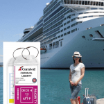 Risteily Nimilappu, Cruise Ship, Tag Holder, P&O, Carnival, Costa