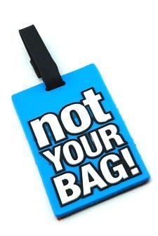 Matkalaukun hauskat nimilaput - Not Your Bag - 2kpl