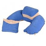 Niskatyyny lisätuella + suojapussi Puhallettava Travel pillow