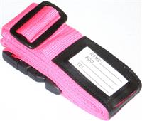 Matkalaukkuvyö nimi- ja osoitelapulla