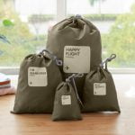 Pakkauspussit matkalle 4 kpl, Pakkausorganisaattorit, Hygieniapussit