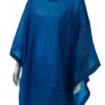 Hupullinen sadeviitta, sininen, suojapussi, Rain Poncho Travel