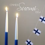 Suomi lippunauha 3,6m, Suomen lippu koristenauha 60 kpl