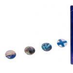 Suomi, Lappi - Lapland lasimagneetit 5 kpl, Tuliainen - Lahjatavara