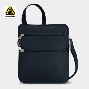 Travelon Slim Anti-theft olkalaukku, viiltosuoja, RFID suoja, turvalukitus