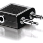 Qnect airplane audio adapter, for 3.5 mm headphones/headsets, bulk