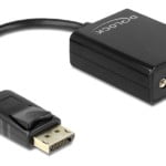 DeLOCK sovitin DisplayPort 1.2 uros - VGA naaras, 1920x1200, musta