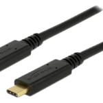 DeLOCK USB 3.1 Gen 2 USB-C to USB-C cable, 3A, E-Marker, 1m, black