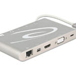 DeLock 87298 USB Type-C 3.1 Docking Station 4K, silver-grey