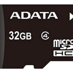 ADATA Micro SDHC, 32GB, Class 4 w/SD adapter