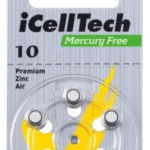 iCellTech 10 PR70 Zinc-Air nappiparisto, elohopeavapaa, 6-pakkaus