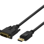 DELTACO kaapeli Lenovo DisplayPort - DVI-D Single Link, 2m, musta