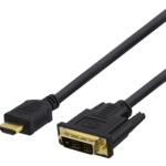 DELTACO HDMI - DVI-kaapeli, 1m, Full HD, musta