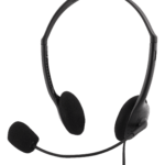 DELTACO headset, mikrofoni, äänen voimakkuuden säätö, 2m kaapeli