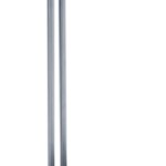 DELTACO kuuloketeline, alumiinia, liukueste, hopea