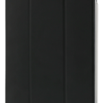 DELTACO suojakotelo 9,7" iPad-malleille, keinonahk., TPU-muovia, musta