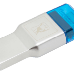 Kingston MobileLite Duo 3C microSD-muistikortinlukija, USB-C, hopea