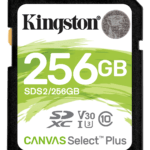 Kingston 256GB SDXC Canvas Select Plus 100R C10 UHS-I U3 V30
