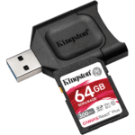Kingston 64GB SDXC React Plus SDR2 + MLP SD Reader