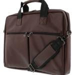 DELTACO kannettavan tietok. kantolaukku, 15,6", keinonahkaa, ruskea