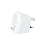 SKROSS Grounded Europe to UK travel adapter, 15A, 110-125V, white