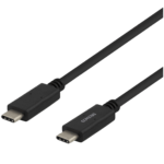 DELTACO USB-C-kaapeli, 5Gbit/s, 5A, 1m, musta