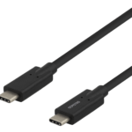 DELTACO USB-C-kaapeli, 5Gbit/s, 5A, 2m, musta