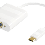 DELTACO USB 3.1 - VGA sovitin, Type C ur - VGA na, 1080p, valkoinen