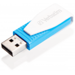 USB DRIVE 2.0 STORE N GO SWIVEL 128GB BLUE