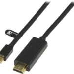 DELTACO kaapeli Mini DisplayPort - HDMI, ääni, Full HD 60Hz, 2m