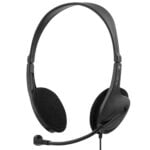 DELTACO headset, 32 Ohm, äänensäätö kaapelissa, 2,5 m, m