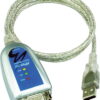 Moxa USB-sarjaporttisovitin, RS-232/422/485, DB9 uros, 10cm