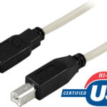 USB 2.0 kaapeli A-B u-u, 5m