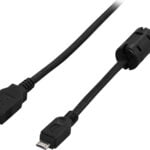 DELTACO USB 2.0 -kaapeli, Type A uros - Type Micro A uros, 1m, musta