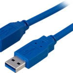 USB 3.0 kaapeli, A-B u-u, 2m, sininen