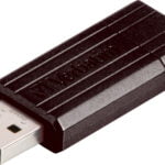 Verbatim USB 2.0 -muisti, Store'N'Go, 64GB, PinStripe, musta