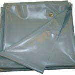 Eurotrail PVC -alusta - 3 x 5 m - harmaa