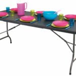 Eurotrail Pavilion Rottinkipöydän muotoilu - Puuhiili