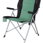 Eurotrail taitettava tuoli Arras - taitettava käsinoja - merivihreä / musta