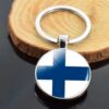 Suomenlippu avaimenperä, Finland, Suomi tuote, Tuliainen, Lahjatavara