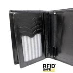 Lompakko Rfid suojattu, Aitoa nahkaa, RFID leather travel wallet
