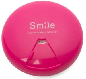 Lääkeannostelija, 7 päivää, Kompakti taskukoko, Dosetti, Travel pill case
