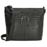 Enrico Benetti crossbody olkalaukku, ajaton malli, useat taskut