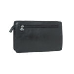 Täysjyvä nahkainen clutch-laukku