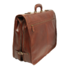 Täysjyvän nahkainen vaatesäkki - brown