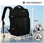 Peterson 40x30x15cm Cabin reppu, Finnair, Anti-theft tasku, Laptop tasku
