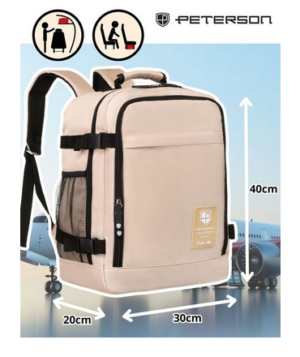 Peterson 40x30x20/15cm reppu, Finnair, Ryanair, Norwegian, Airbaltic