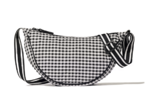 Olkalaukku crossbody canvas, kaareva muotoilu